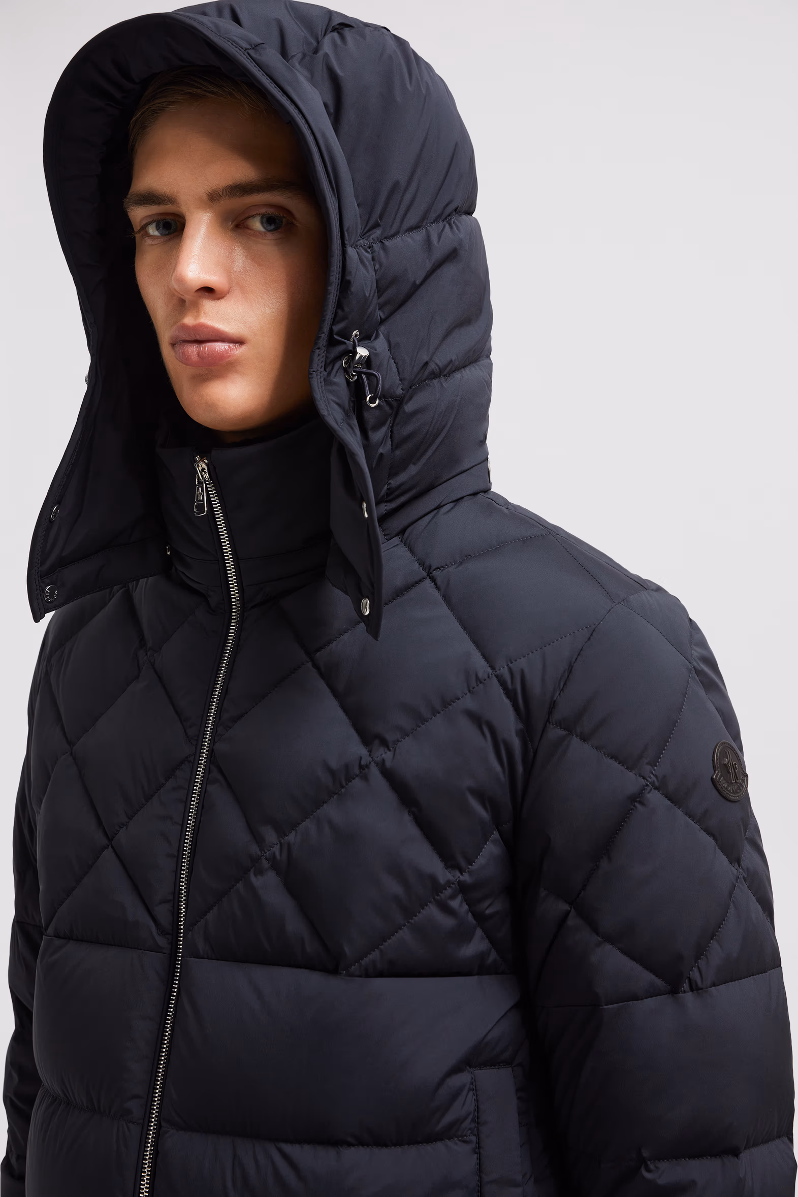 Cecaud Short Down Jacket Men Navy Blue Moncler 4